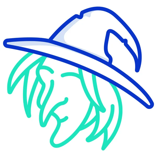 Cappello Illustrazione Vettore Sfondo Bianco — Vettoriale Stock