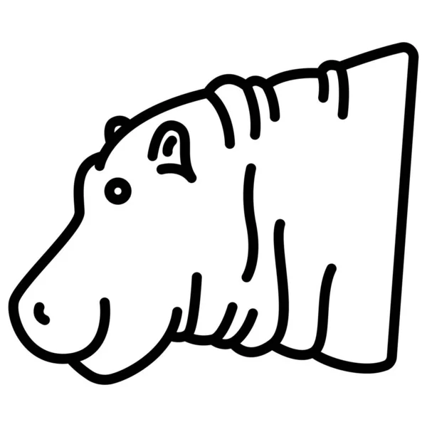 Свиня Веб Іконка Проста Ілюстрація — стоковий вектор