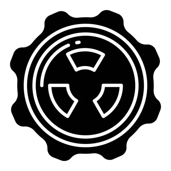 Ilustración Vectorial Icono Nuclear — Vector de stock