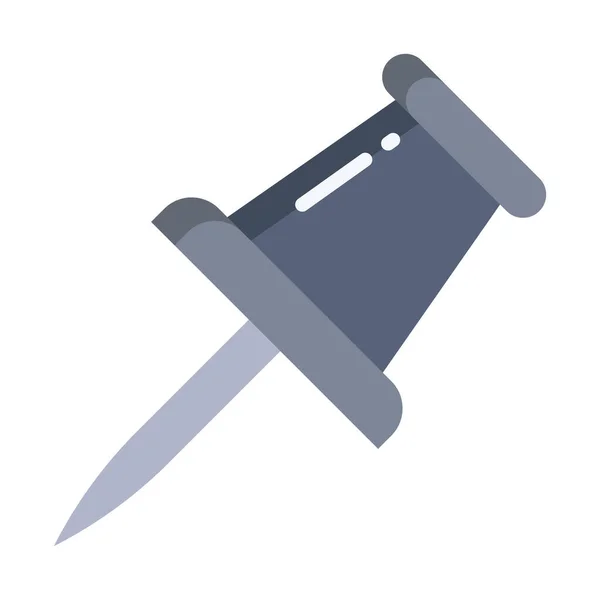 Pin Symbol Drücken Einfache Illustration Von Büroklammervektorsymbolen Für Das Web — Stockvektor