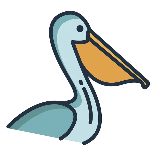 Pták Webová Ikona Jednoduchý Design — Stockový vektor