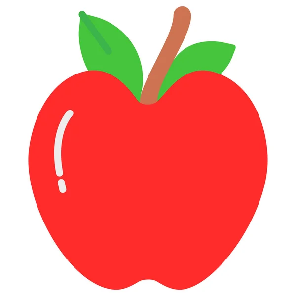 Apfel Web Symbol Einfache Illustration — Stockvektor