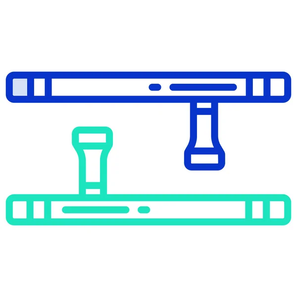 Tonfa Ícone Vetor Simples Fundo Branco — Vetor de Stock