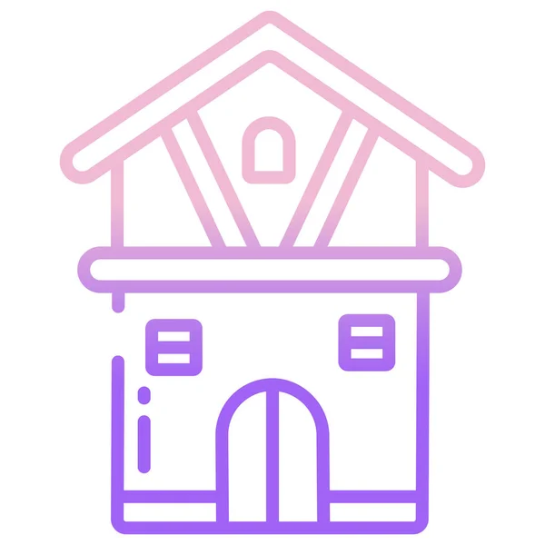 Haus Web Symbol Einfache Illustration — Stockvektor