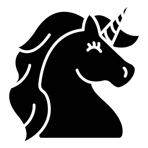 Unicorno Icona Web Semplice Illustrazione Vettoriale — Vettoriale Stock