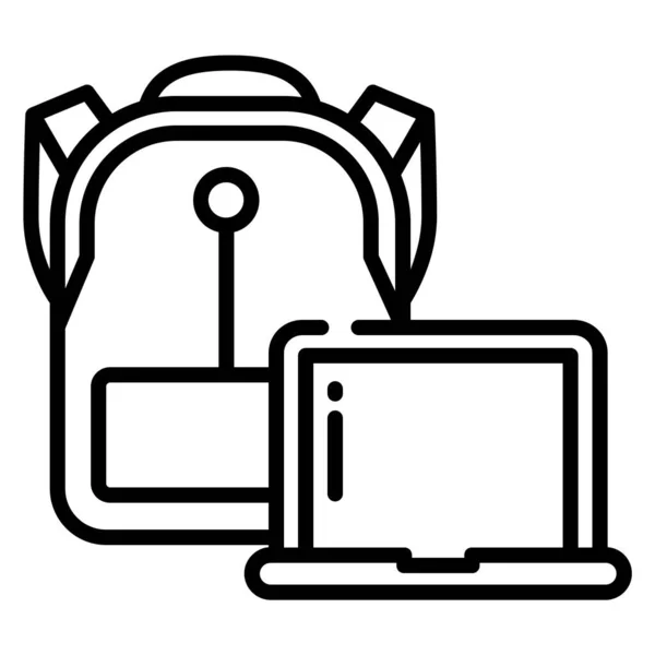 Icona Del Computer Portatile Illustrazione Vettoriale — Vettoriale Stock