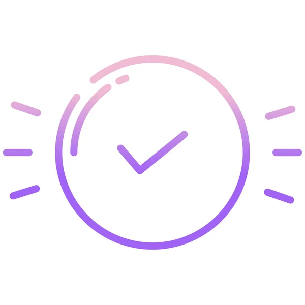 Tiempo Icono Web Ilustración Simple — Vector de stock