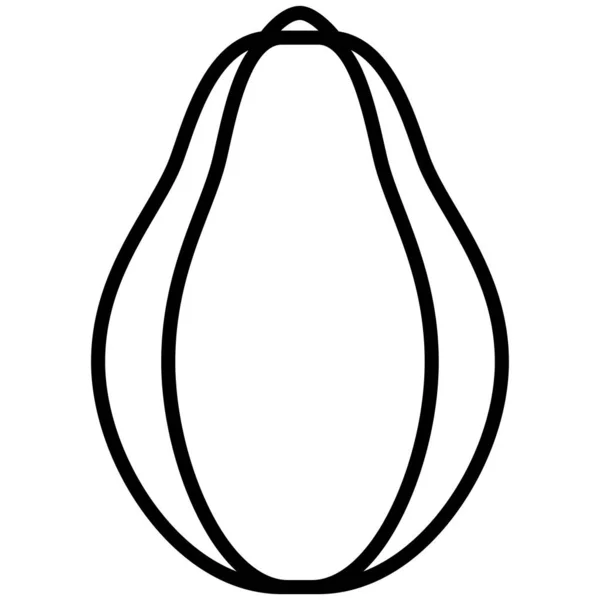 Avocado Web Symbol Einfache Illustration — Stockvektor