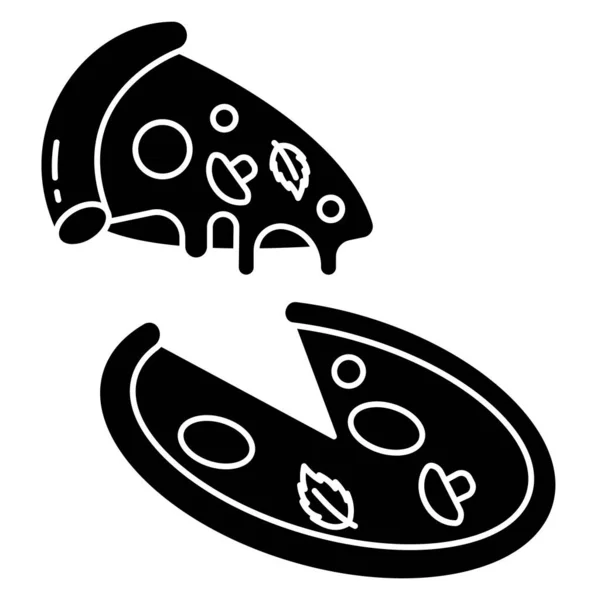 Pizza Web Icon Vector Illustration — Stock Vector