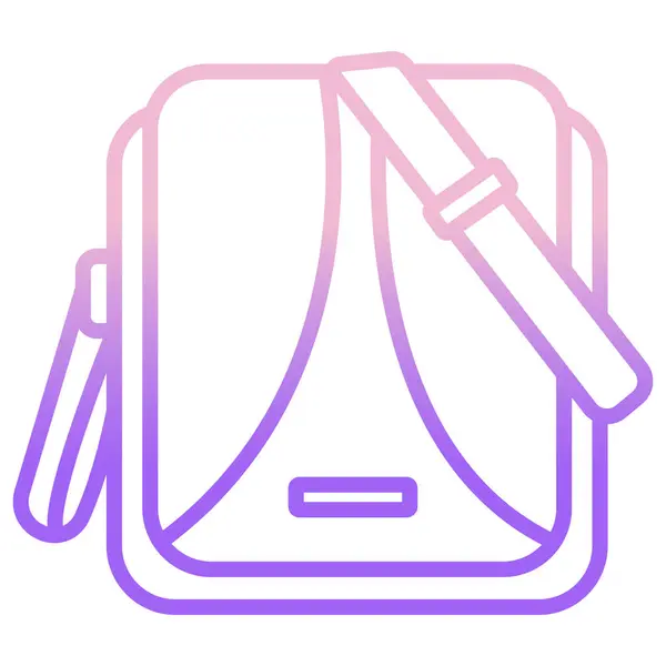 Handtas Pictogram Eenvoudige Vectorillustratie — Stockvector