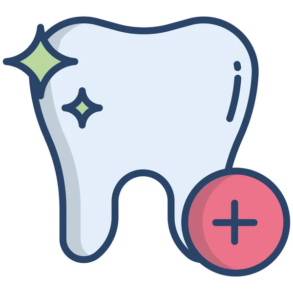 Cure Dentarie Disegno Semplice Illustrazione Vettoriale — Vettoriale Stock