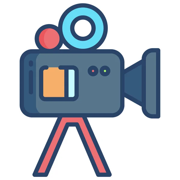 Video Camera Semplice Illustrazione — Vettoriale Stock