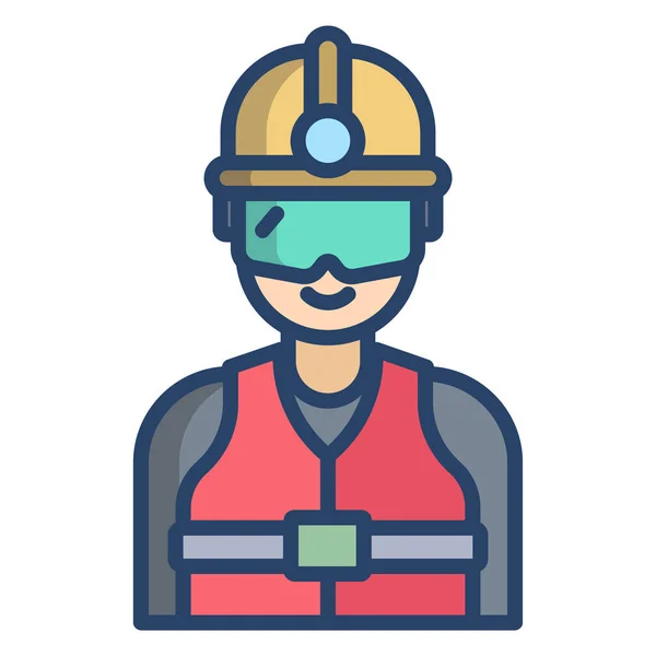 Bombero Icono Web Vector Ilustración — Archivo Imágenes Vectoriales