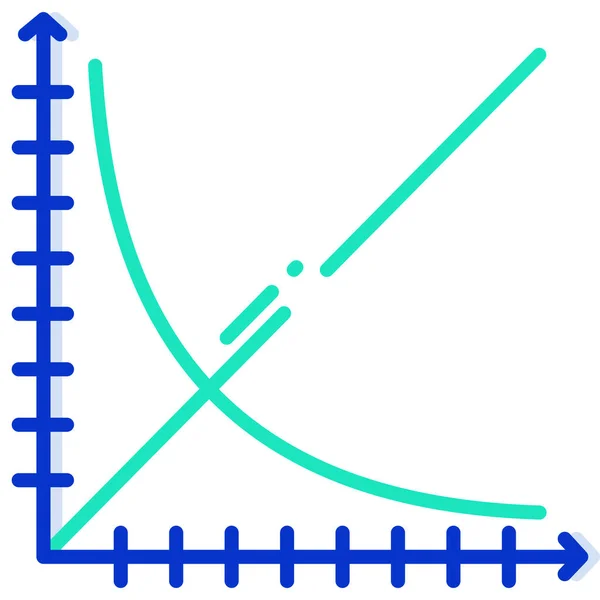 Física Icono Web Ilustración Simple — Vector de stock