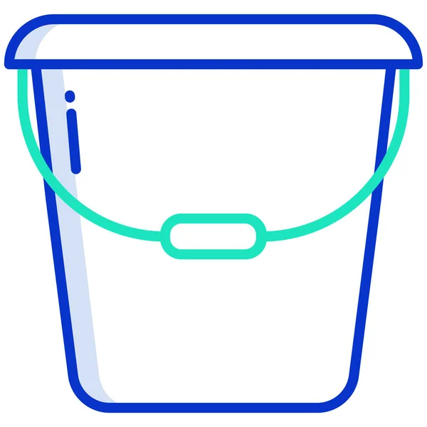 Lavado Cubo Web Icono Simple Vector Ilustración — Archivo Imágenes Vectoriales