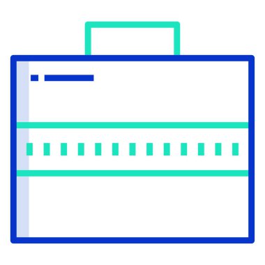 Çanta. Web simgesi basit illüstrasyon