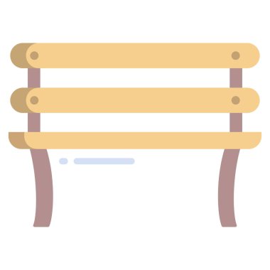 Basit vektör simgesi, benç illüstrasyonu