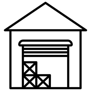 Depo Web simgesi basit vektör illüstrasyonuName