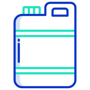 gaz kutusu simgesi, vektör illüstrasyonu