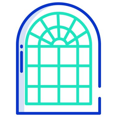 Pencere. Web simgesi basit illüstrasyon