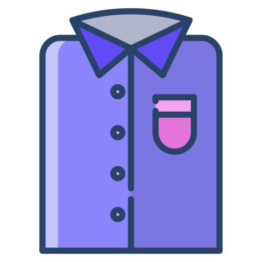 Gömlek Ağı simgesi basit vektör illüstrasyonu