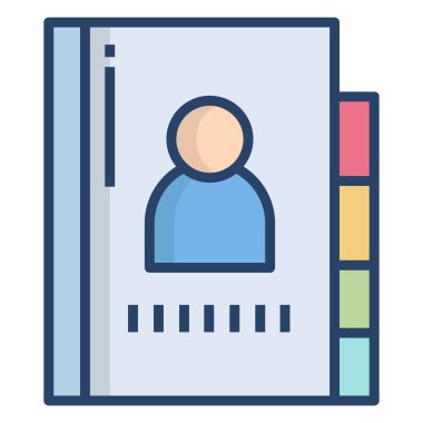 Profil. Web simgesi basit illüstrasyon