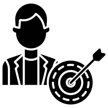 Hedef. Web simgesi basit illüstrasyon