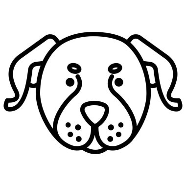 köpek ağı simgesi, vektör illüstrasyonu 