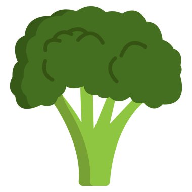Brokoli. Web simgesi basit illüstrasyon