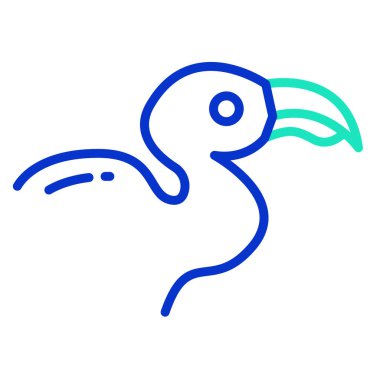 Akbaba Ağı simgesi basit vektör illüstrasyonu