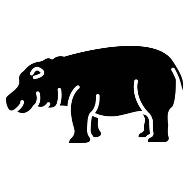 Bir ayının silüetinin vektör çizimi