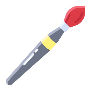 Boya fırçası. Basit resimleme 