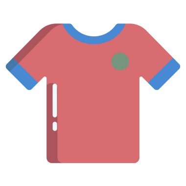 Beyaz arkaplanda basit bir Soccer Jersey simgesi