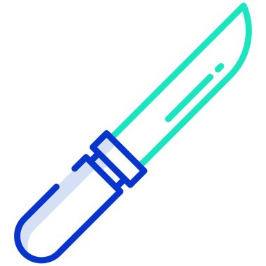 Bıçak ağ simgesi, vektör illüstrasyonu 