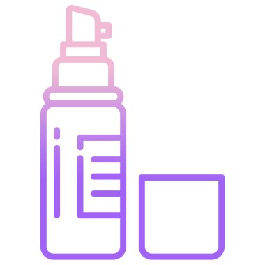 Beyaz arkaplandaki basit Serum simgesi