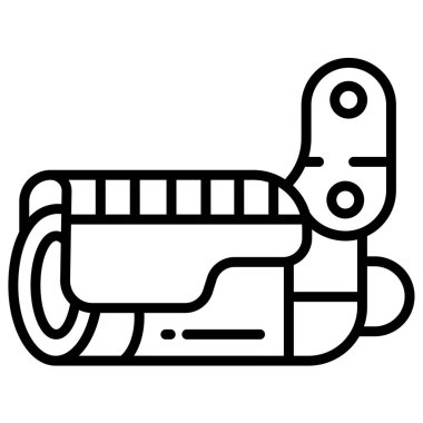 Kamera. Web simgesi basit illüstrasyon  