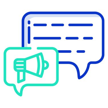 İleti simgesi vektör resimleme arkaplanı 