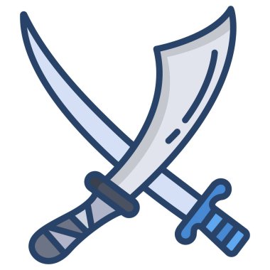 Kılıç basit simgesi, vektör gösterimi