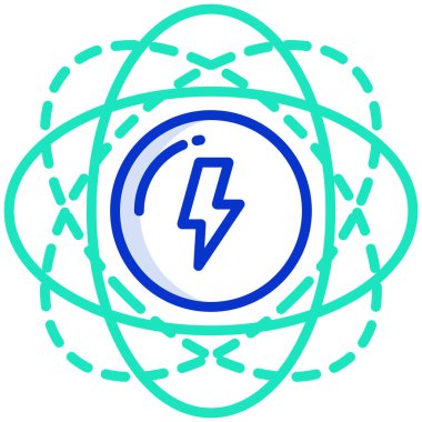 Enerji. Web simgesi basit illüstrasyon