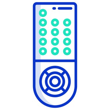 Uzaktan. Web simgesi basit illüstrasyon