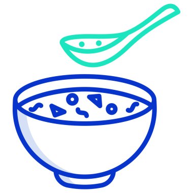 Basit vektör simgesi, Çorba illüstrasyonu