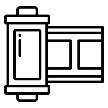 Basit vektör simgesi, film prodüksiyonunun çizimi