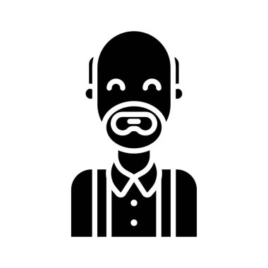 avatar simgesi web vektör çizimi