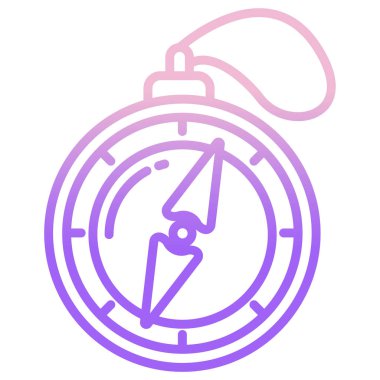 Pusula. Web simgesi basit illüstrasyon 