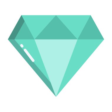 Elmas. Web simgesi basit tasarım