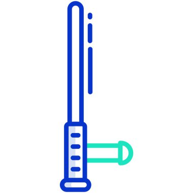 Baton . Web simgesi basit illüstrasyon