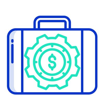 Basit vektör simgesi, Evrak Çantası illüstrasyonu 