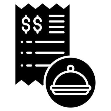 Makbuz. Web simgesi basit illüstrasyon