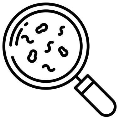 Bakteriyel hücrenin vektör çizimi