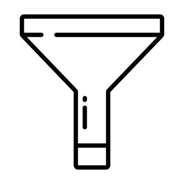 Filtre. Web simgesi basit tasarım